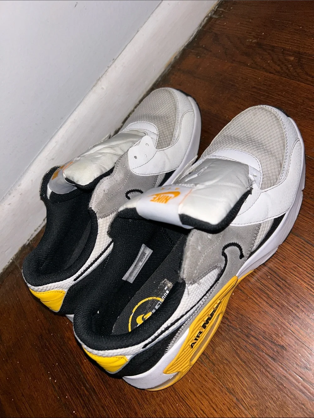 Nike Men’s Air Max Sneakers - White, Gray & Yellow